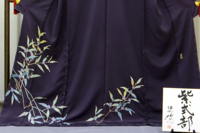 加賀友禅 訪問着 『紫式部』 作：中町博志