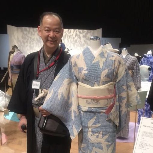 東京キモノショー 展示品　麻の八寸帯