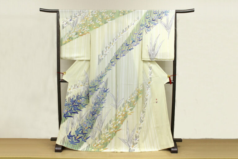 加賀友禅 訪問着 『シラン』 作：白坂幸蔵