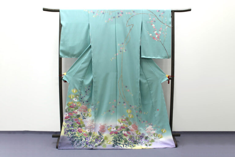 加賀友禅 訪問着 『四十雀春秋』 作：藤藁隆