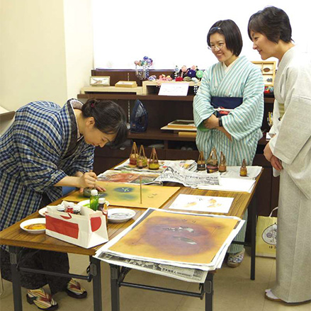 半衿の手摺り型染め 4月20日(土)・21日(日)