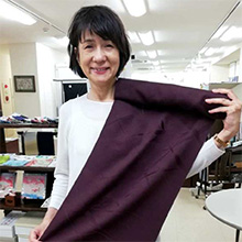 【色無地の染め替え】もともとこの色だったみたいな染め上がり。自信をもって着られるようになりました！