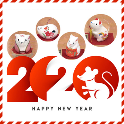 【干支マスコット】ヤギセイ干支手拭い庚子