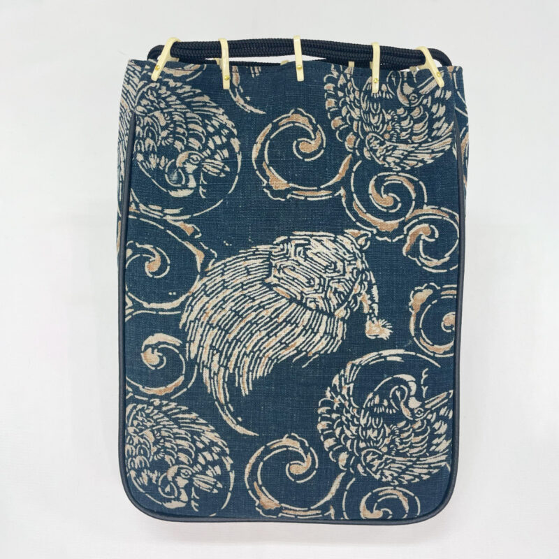 藍染布団地 信玄袋 亀