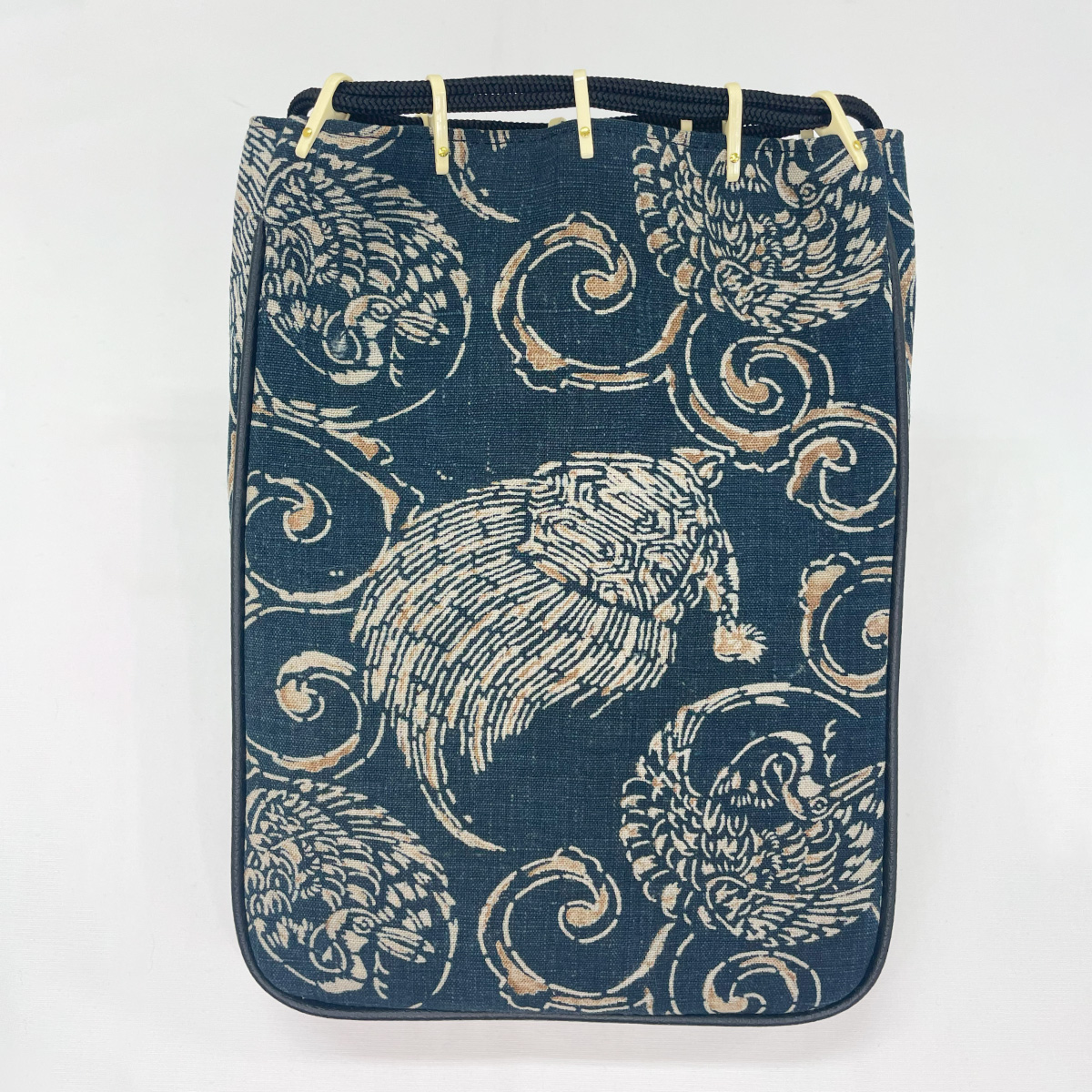 藍染布団地 信玄袋 亀