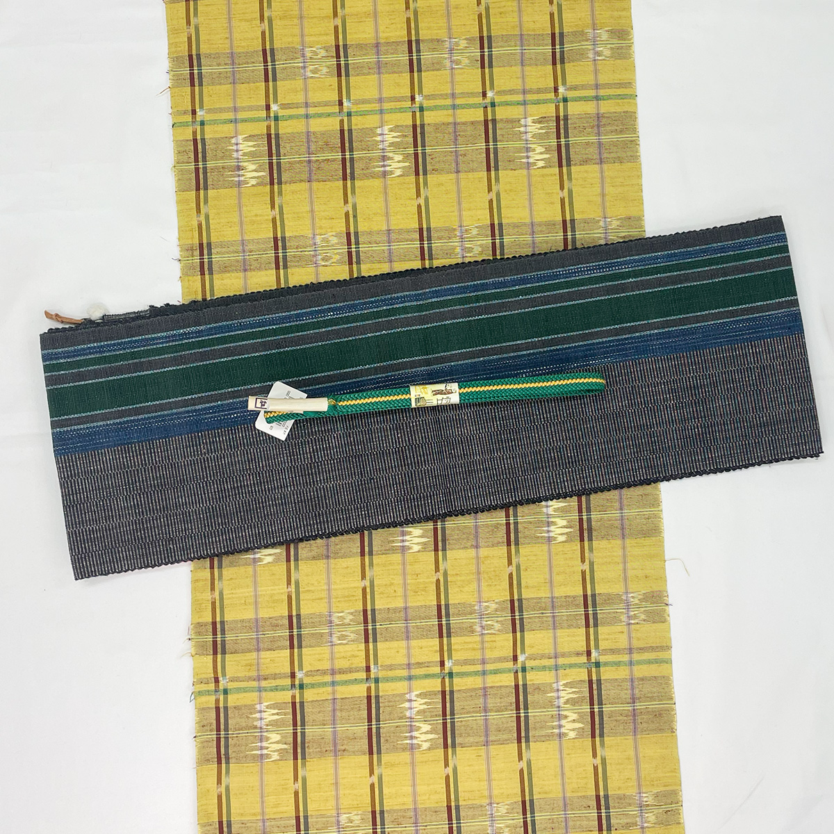 本場結城紬の角帯(宮崎株式会社製) - 画像 (4)