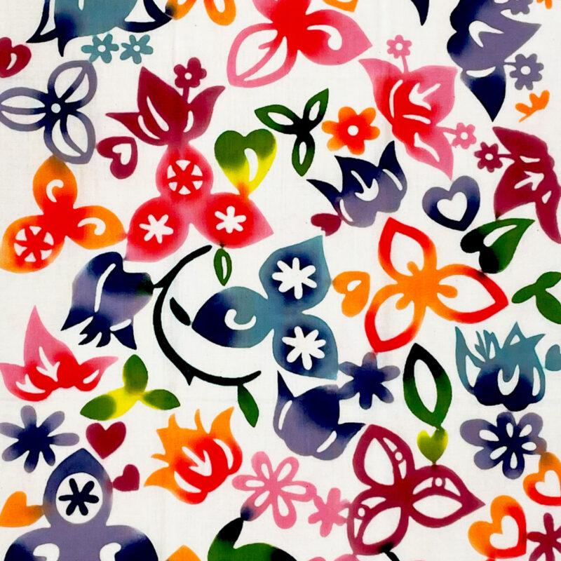 注染手拭い　紅型作家シリーズ　＜ブーゲンビリア＞