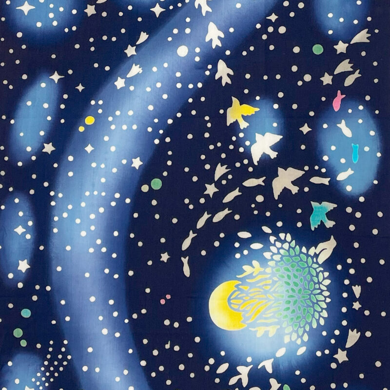 注染手拭い　紅型作家シリーズ ＜銀河＞