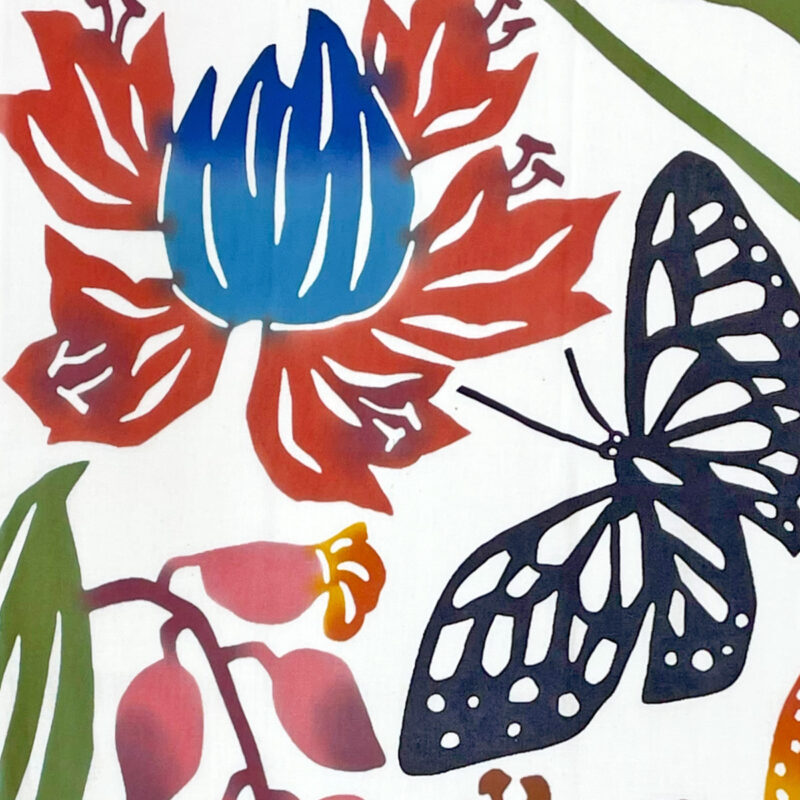 注染手拭い　紅型作家シリーズ　＜南国花模様＞