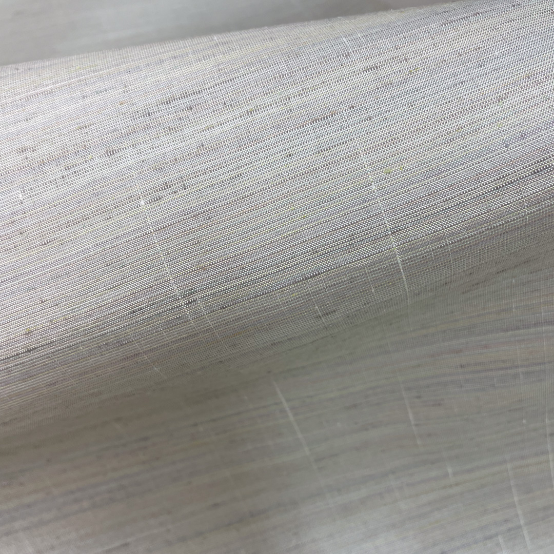 【秋の大バーゲン】紬 「朝霧」萌黄色