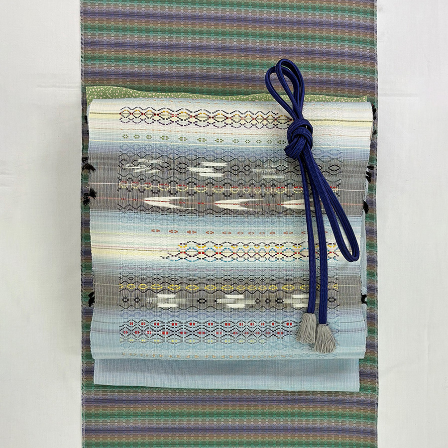 新島染織工房製 首里花織 九寸名古屋帯 - 青山ゑり華