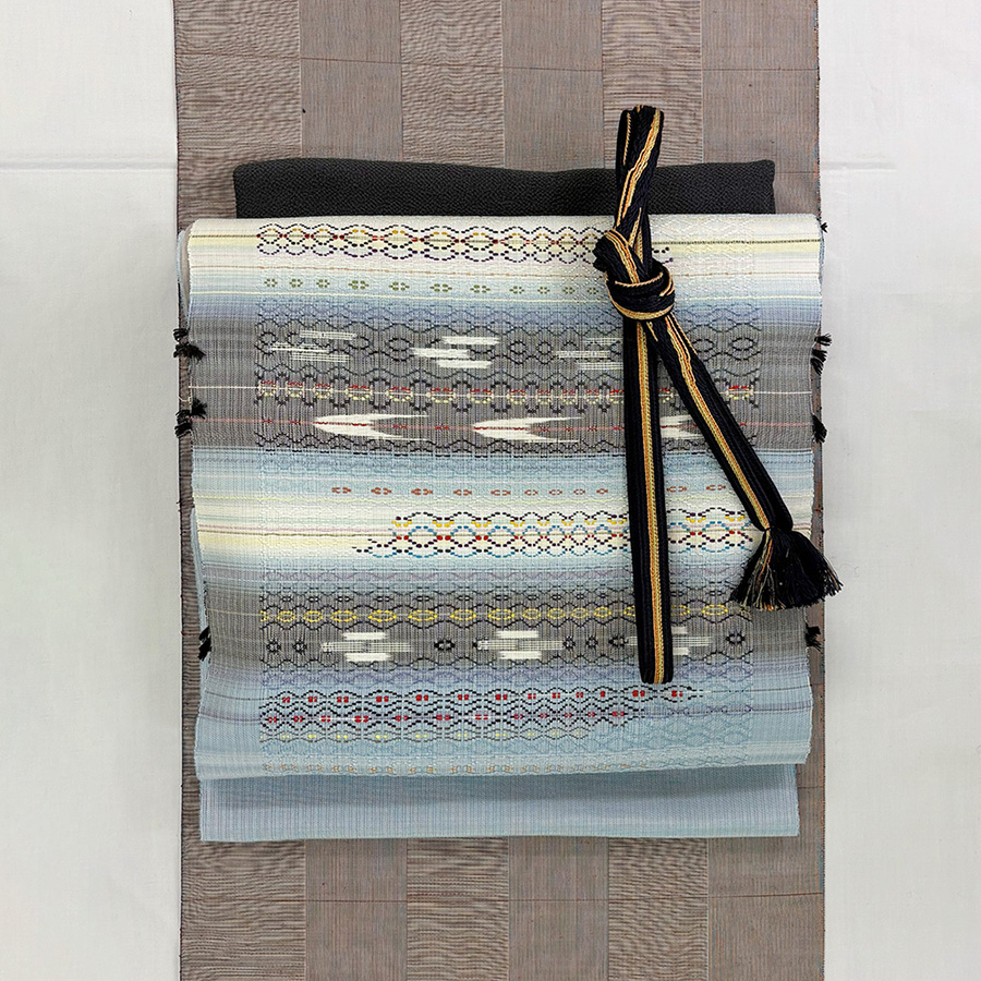 新島染織工房製 首里花織 九寸名古屋帯 - 青山ゑり華