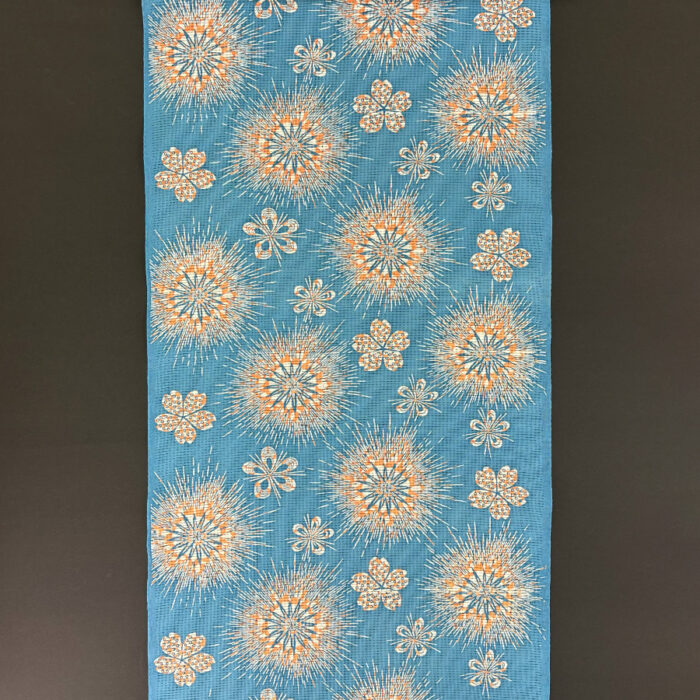 加賀古代染浴衣 糸菊と桜（坂口染工房） - 青山ゑり華